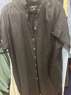 Women’s black linen XXL dress